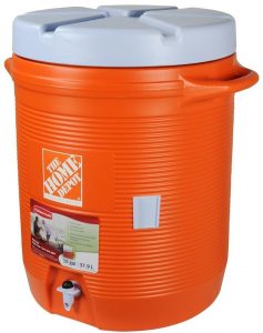 10 Gal Orange Water Cooler